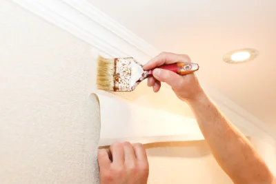 Pose de papier peint à Bluffy — revêtements muraux et toiles de verre